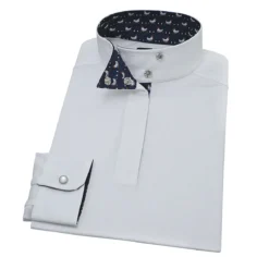 Essex Classics Girls "Strutting Chicken" Talent Yarn Wrap Collar Long Sleeve Show Shirt