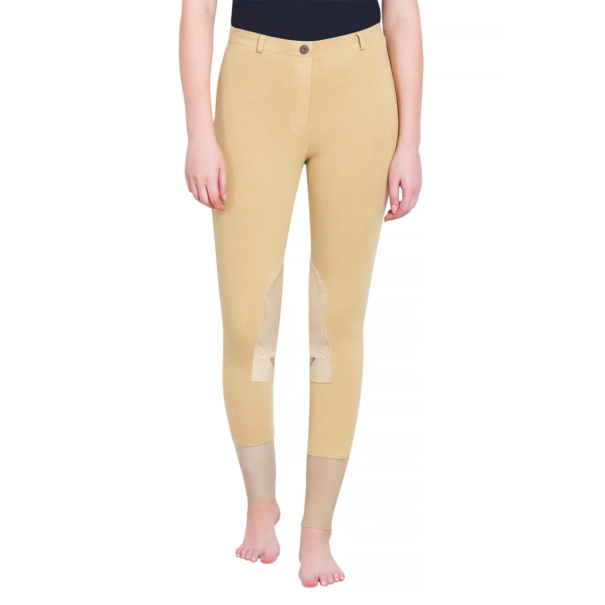 TuffRider Ladies Starter Lowrise Pull On Knee Patch Breeches 2 TuffRider Ladies Starter Lowrise Pull On Knee Patch Breeches - Image 2