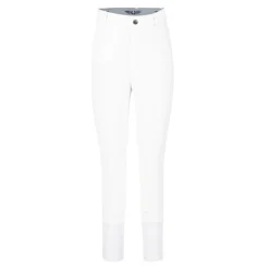 TuffRider Children's Ribb Knee Patch Breeches -Cavallo Equestrian Shop white front 10191.1588684593.1280.1280